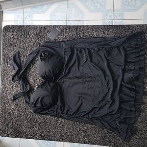 Black swim dress 22W